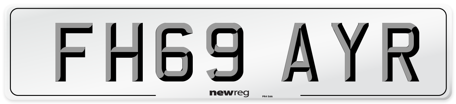 FH69 AYR Number Plate from New Reg